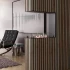 Foco Room Divider 600 Slim - 3-sided built-in Bioethanol Fireplace