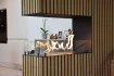 Foco Room Divider 800 - 80 cm wide room divider bioethanol fireplace