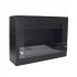 Nebraska Black square wall-mounted bioethanol fireplace