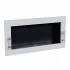 Texas bioethanol fireplace - white wall mounted bioethanol fireplace with safety glass