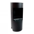 Montgomery Black open free-standing bioethanol fireplace in wood stove design