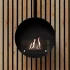 Ottawa Black 50 cm - Round suspended bioethanol fireplace