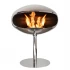 Cocoon Pedestal bio fire in steel 