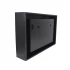 Nebraska Black square wall-mounted bioethanol fireplace