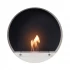 Delaware White - Round wallmounted bioethanol fireplace