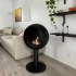 Edmonton Bioethanol Fireplace - Freestanding fireplace with sphere-shaped frame