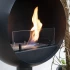 Edmonton Bioethanol Fireplace - Freestanding fireplace with sphere-shaped frame