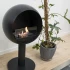 Edmonton Bioethanol Fireplace - Freestanding fireplace with sphere-shaped frame