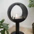 Edmonton 2-sided Freestanding Bioethanol Fireplace