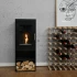 Cheyenne freestanding bioethanol fireplace in wood-burner stove style