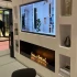 Foco One 1500 built-in bioethanol fireplace to be placed underneath a TV