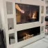 Foco One 1500 built-in bioethanol fireplace to be placed underneath a TV