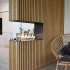 Foco Room Divider 800 - 80 cm wide room divider bioethanol fireplace