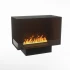 Foco Corner Left 800 hybrid fireplace for built-in installation