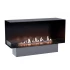 Foco Corner Left 1200 - Corner Bioethanol Fireplace Insert