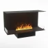 Foco Three 1000 hybrid fireplace for built-in installation