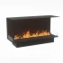 Foco Three 1200 hybrid fireplace for built-in installation