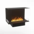 Foco Three 800 hybrid fireplace for built-in installation