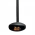 Icon Fires The ICONIC large black ceiling mounted bioethanol fireplace with a diameter of 90 cm