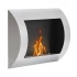 Ocean - Bioethanol wall fireplace in steel with a length of 60 cm