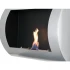 Ocean - Low-cost wall fireplace in black with a length of 60 cm