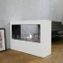 ScandiFlames Lansing L - White Bioethanol Fireplace