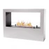 ScandiFlames Lansing L - White Bioethanol Fireplace