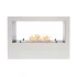 ScandiFlames Lansing L - White Bioethanol Fireplace