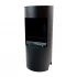 Montgomery Black open free-standing bioethanol fireplace in wood stove design