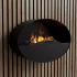 ScandiFlame Electric Kjos - Black Wall-Mounted Opti-myst Fireplace