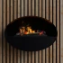 ScandiFlame Electric Kjos - Black Wall-Mounted Opti-myst Fireplace