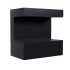 ScandiFlames Electric Late - Black Wall-Mounted Opti-myst Fireplace