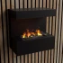 ScandiFlames Electric Late - Black Wall-Mounted Opti-myst Fireplace