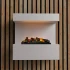 ScandiFlame Electric Late - White Wall-Mounted Opti-myst Fireplace