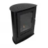 Carson - Small black bioethanol fireplace in wood stove style