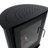 Carson - Small black bioethanol fireplace in wood stove style