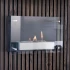 Black Wall Mounted Fireplace