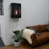 Oregon - Wall-mounted bioethanol wood-burner style fireplace