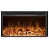 ScandiFlames Electric Pyrope 90 cm Fireplace Insert for Wall Mounting or Old Fireplace Integration