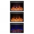 ScandiFlames Electric Pyrope 109 cm Fireplace Insert for Wall Mounting or Old Fireplace Integration