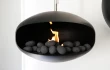 24 Black ceramic pebbles