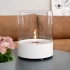 Southwark White - Round tabletop bioethanol fireplace