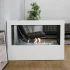 ScandiFlames Lansing L - White Bioethanol Fireplace