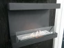 Dakota - Black three sided bioethanol fireplace 90 cm wide