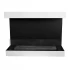 Dakota - White three-sided wall mounted fireplace