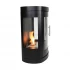 Oregon - Wall-mounted bioethanol wood-burner style fireplace