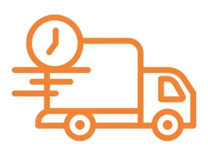 Fast delivery icon orange