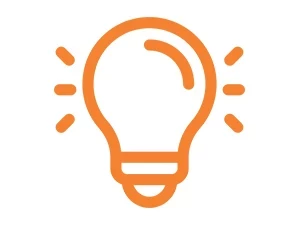 Idea icon orange